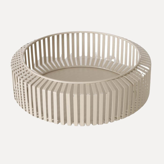 Schale Viki aus Metall - beige