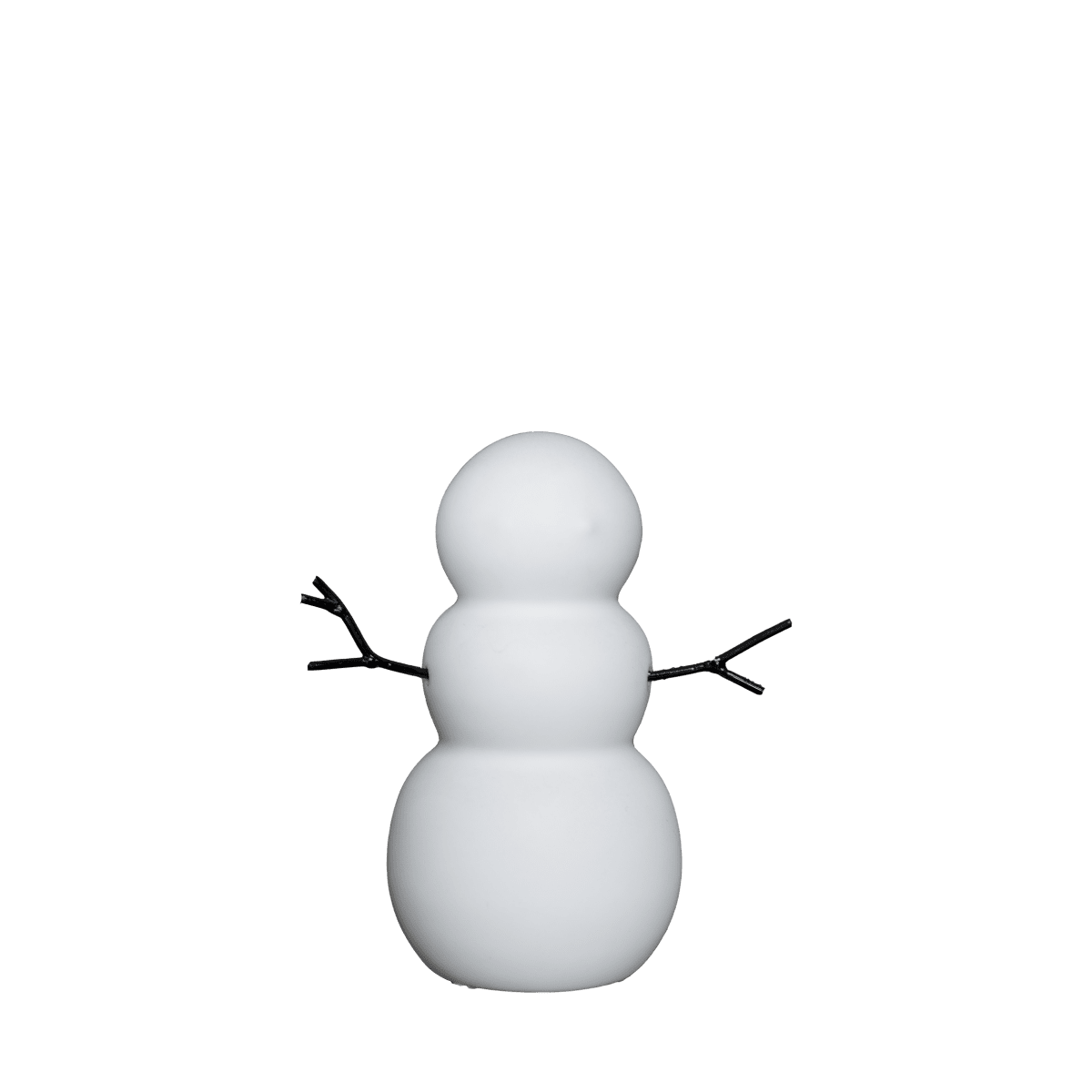 Dekofigur Schneemann weiß