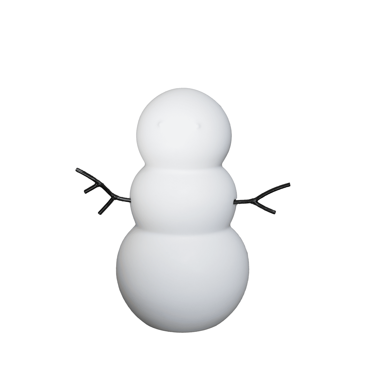 Dekofigur Schneemann weiß
