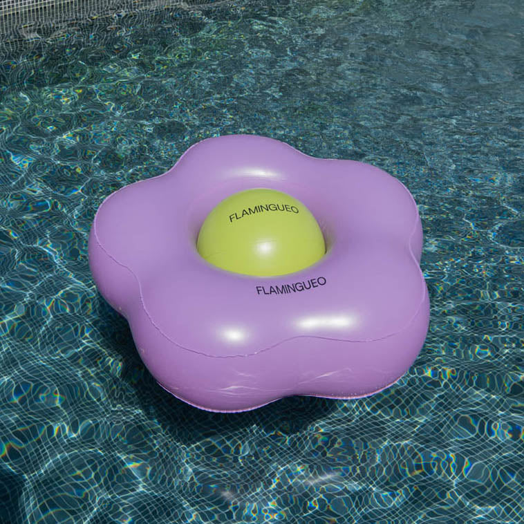 Schwimmring mit Ball - lila grün