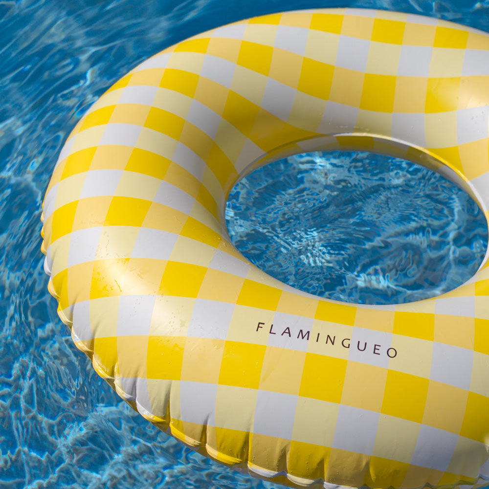Schwimmring Karo - gelb