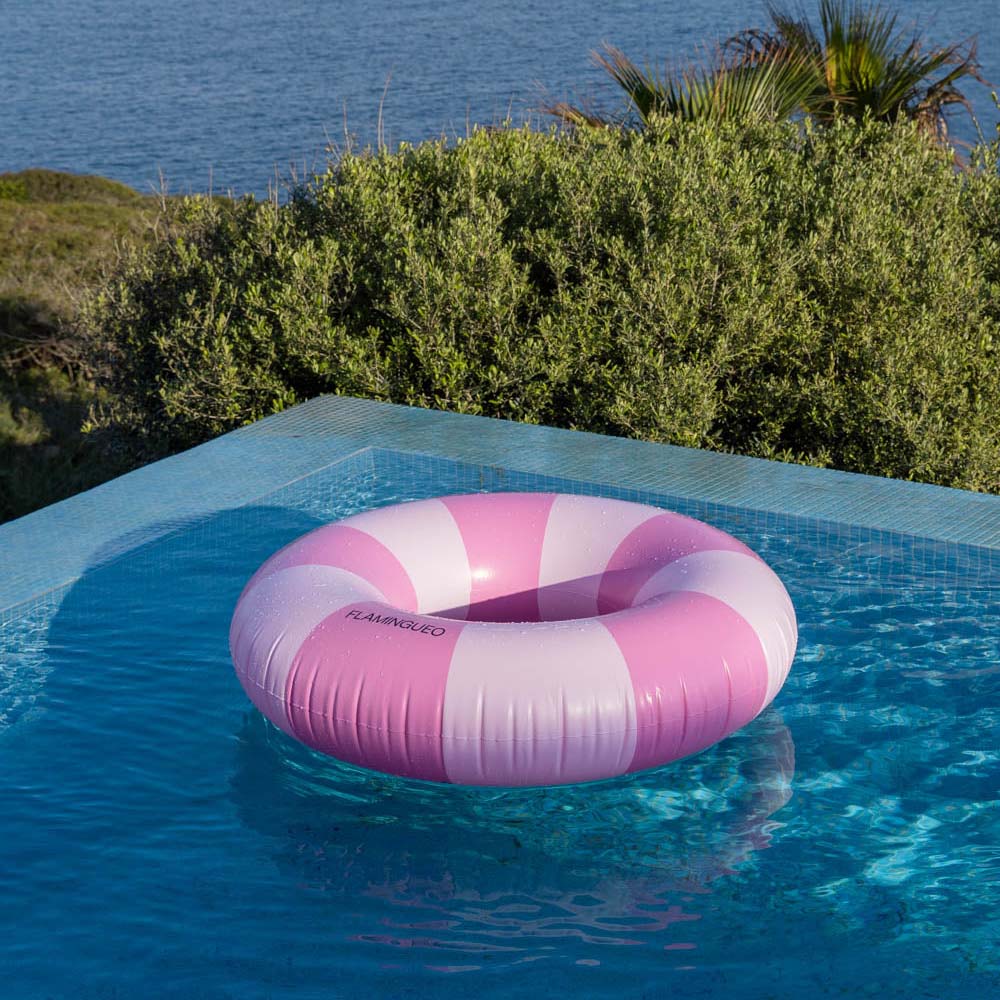 Schwimmring Streifen - rosa