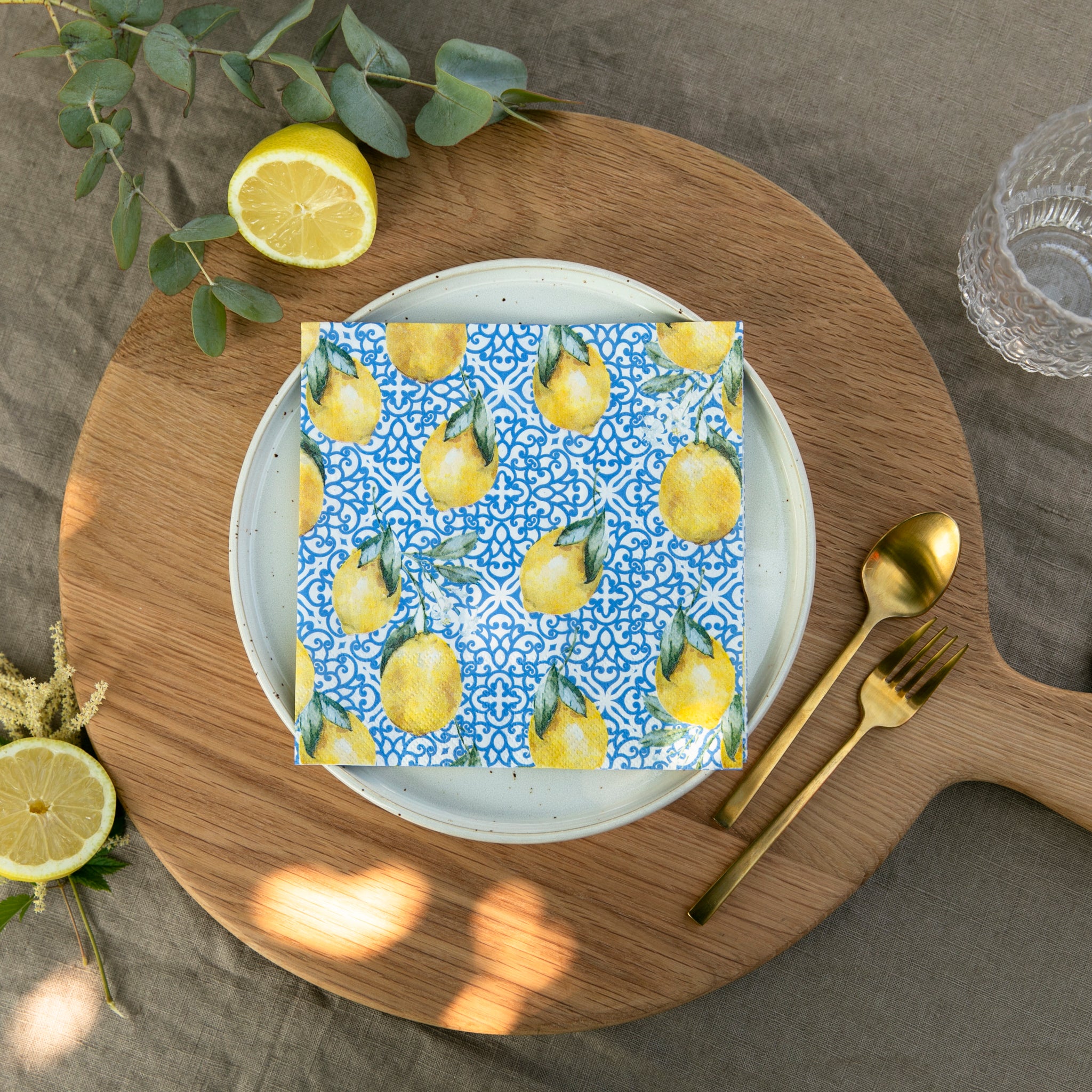 Servietten Capri - Zitronen
