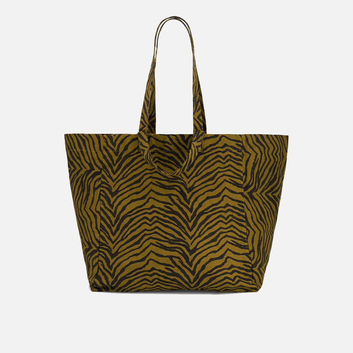 Shopper aus Baumwolle - Zebra Khaki