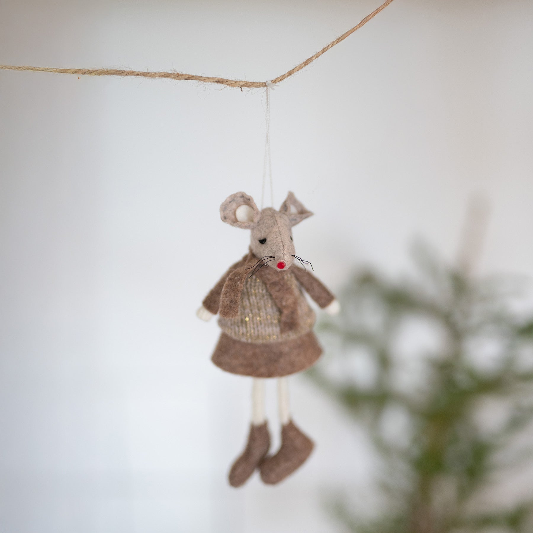 Filzanhänger Sixten & Sally - braun