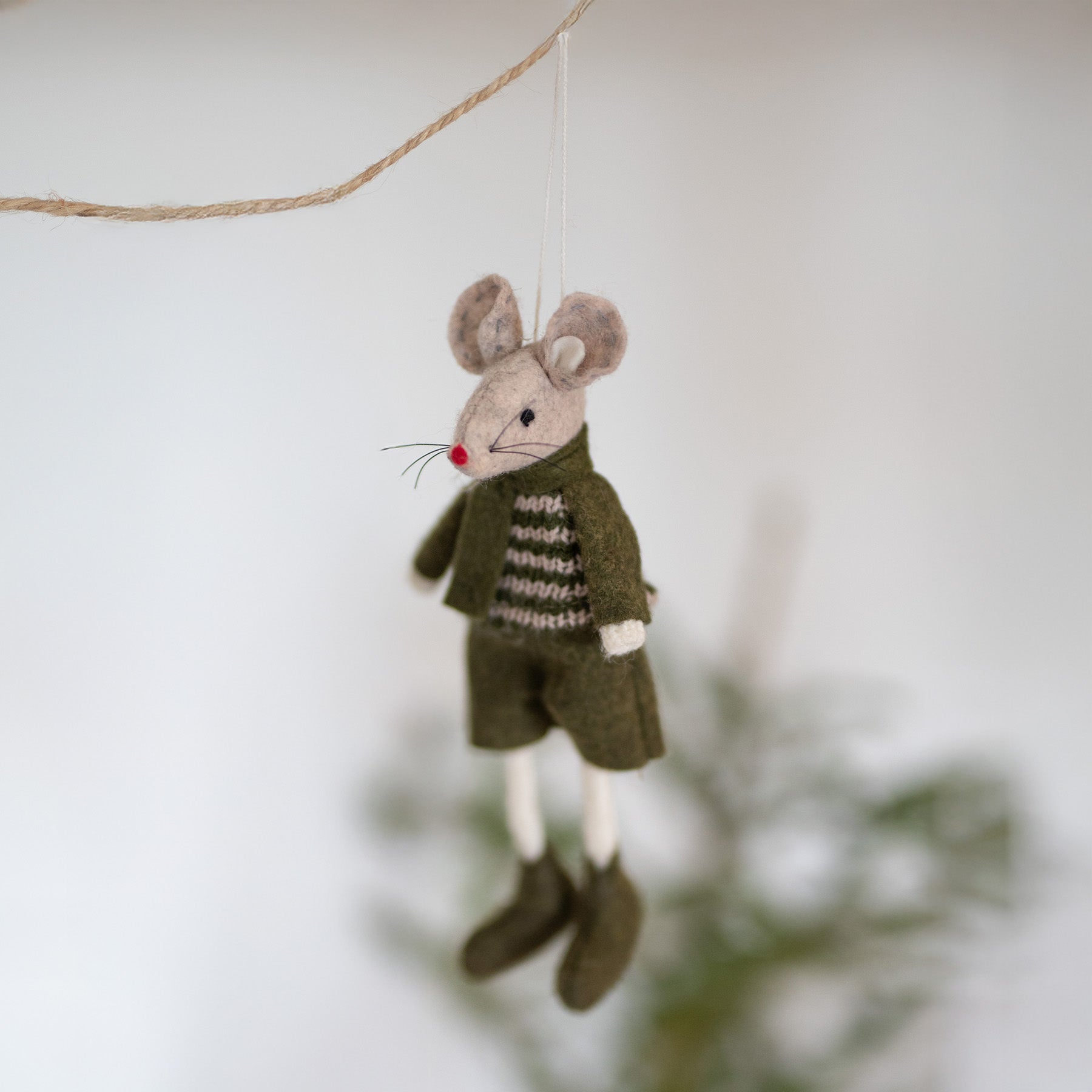 Filzanhänger Sixten & Sally - grün