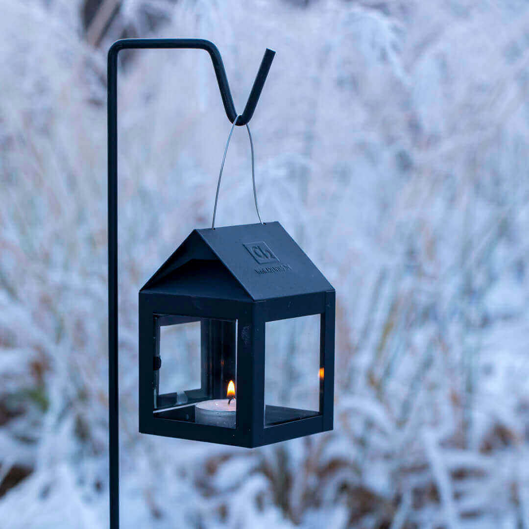 Spieß für Laterne - schwarz