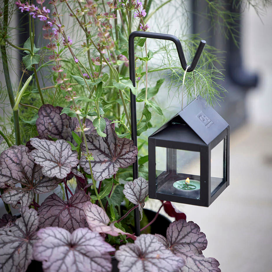 Spieß für Laterne - schwarz