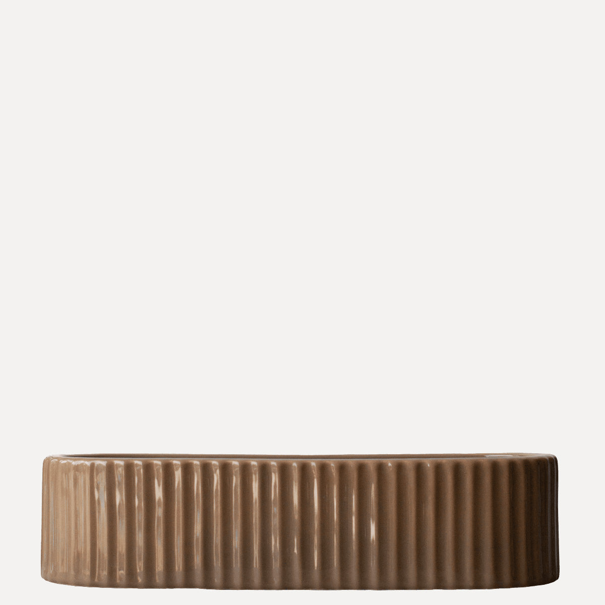 Kerzenhalter Stripe - shiny nougat