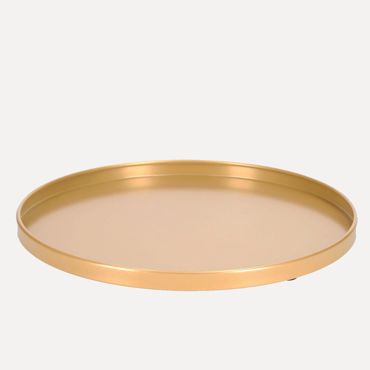 Tablett rund - gold