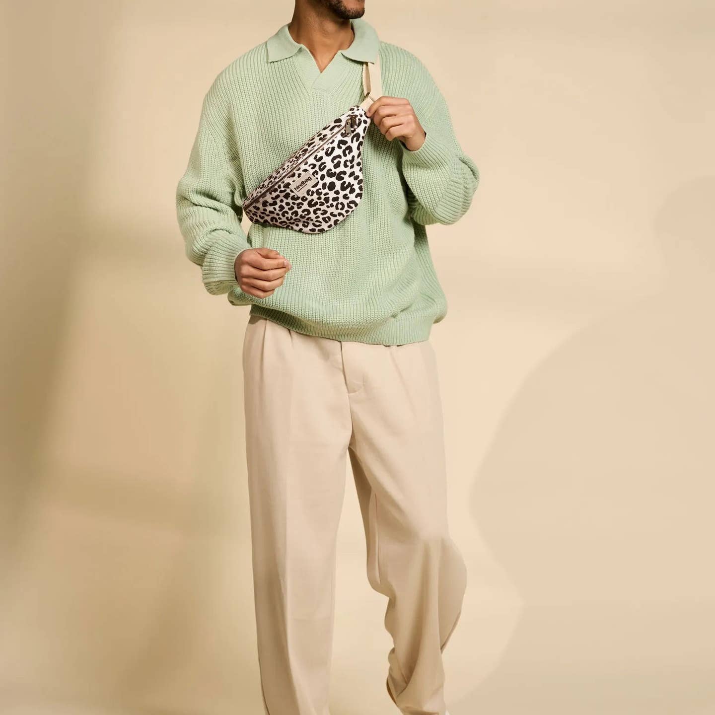 Olivia Bauchtasche - Leo ecru