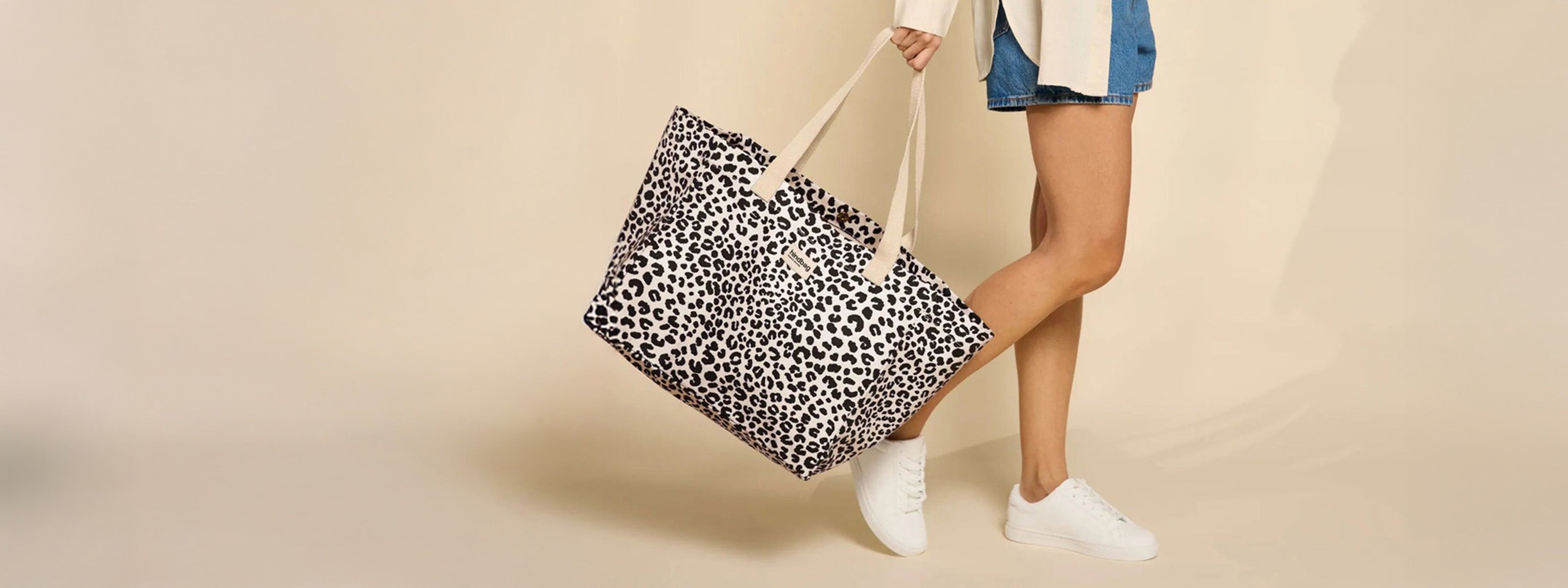 Shopper mit Leo-Animal-Print