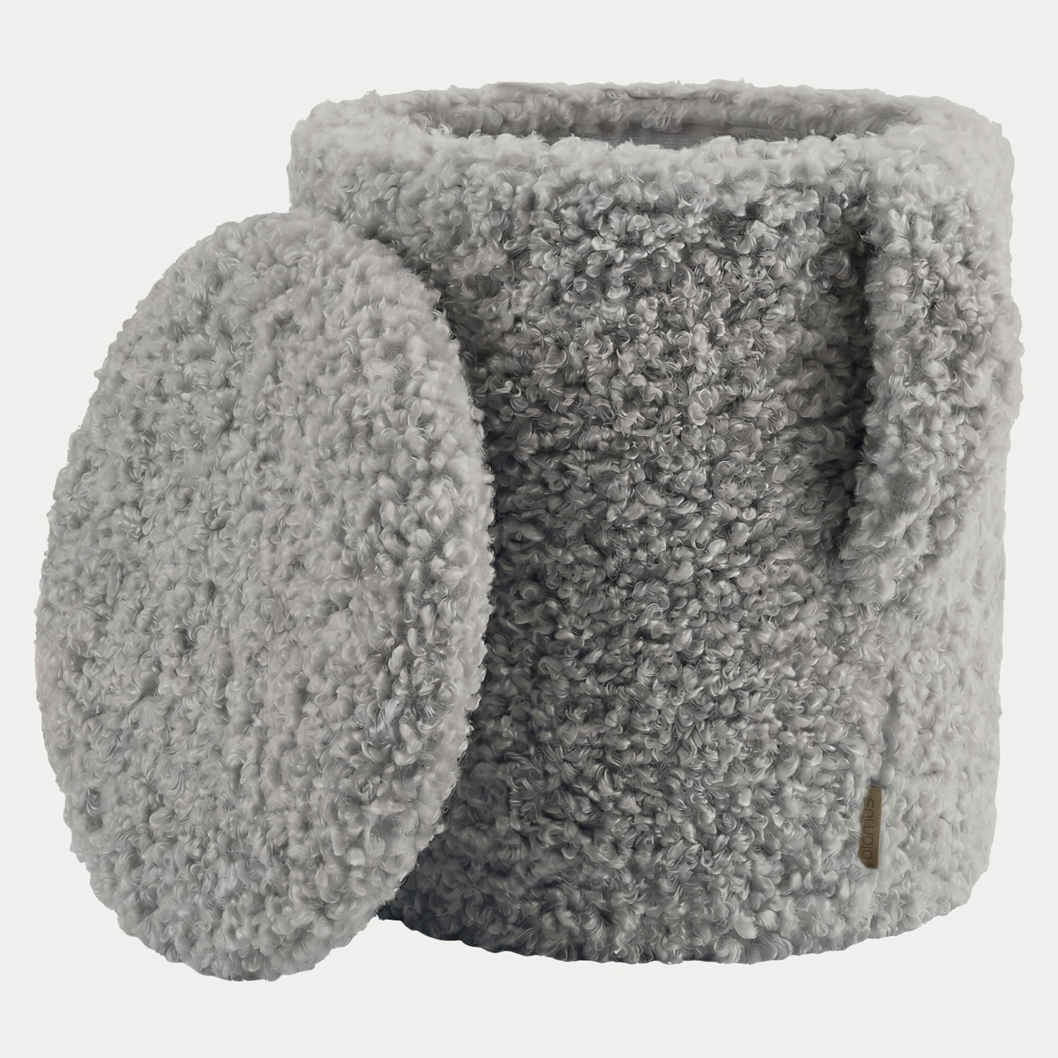 Hocker Teddy mit Stauraum - Sharkskin