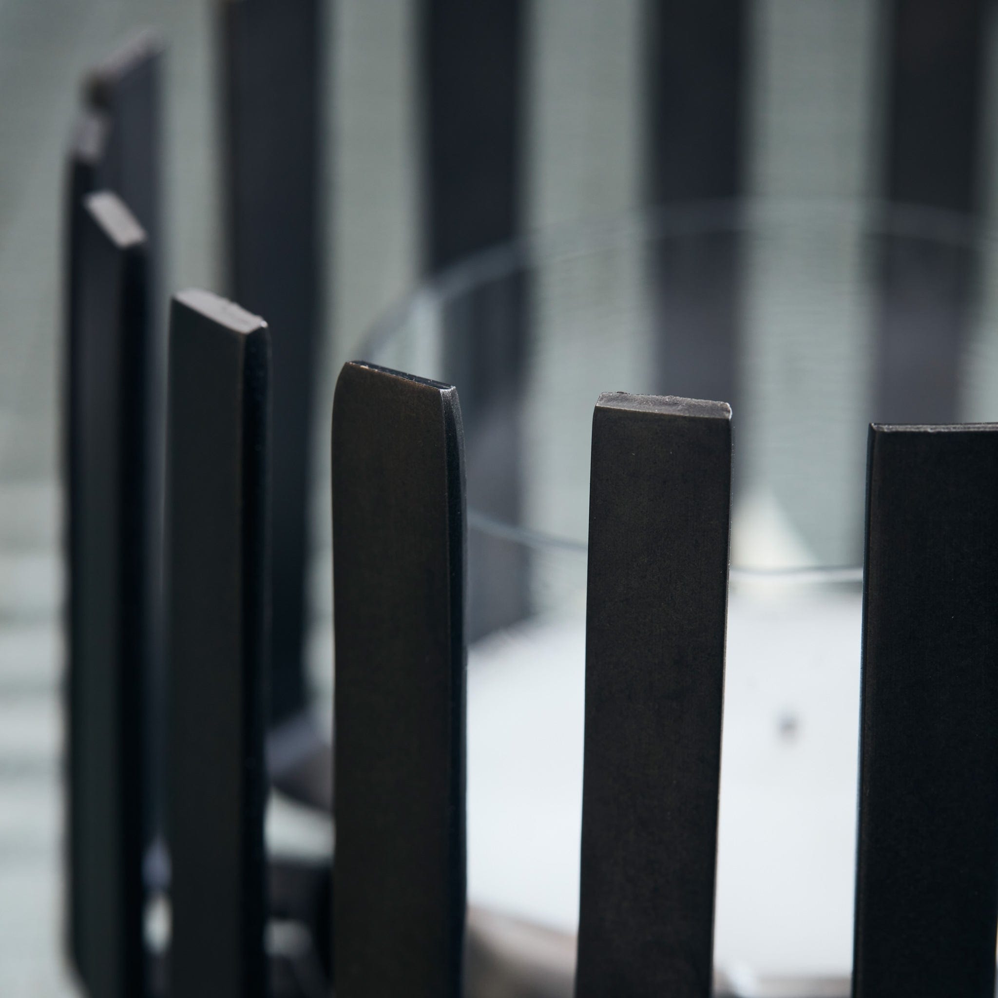 Teelichthalter Bars schwarz