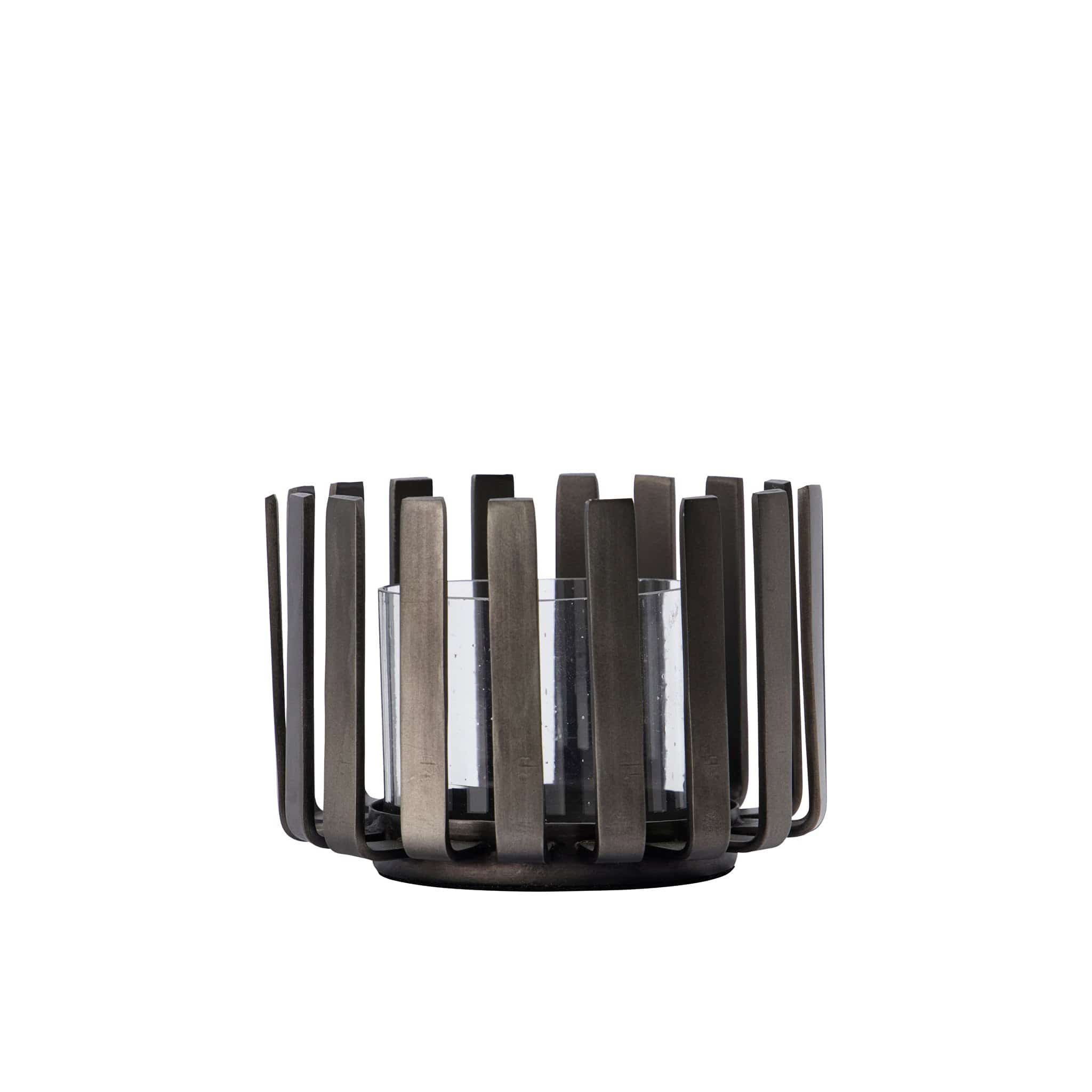 Teelichthalter Bars schwarz