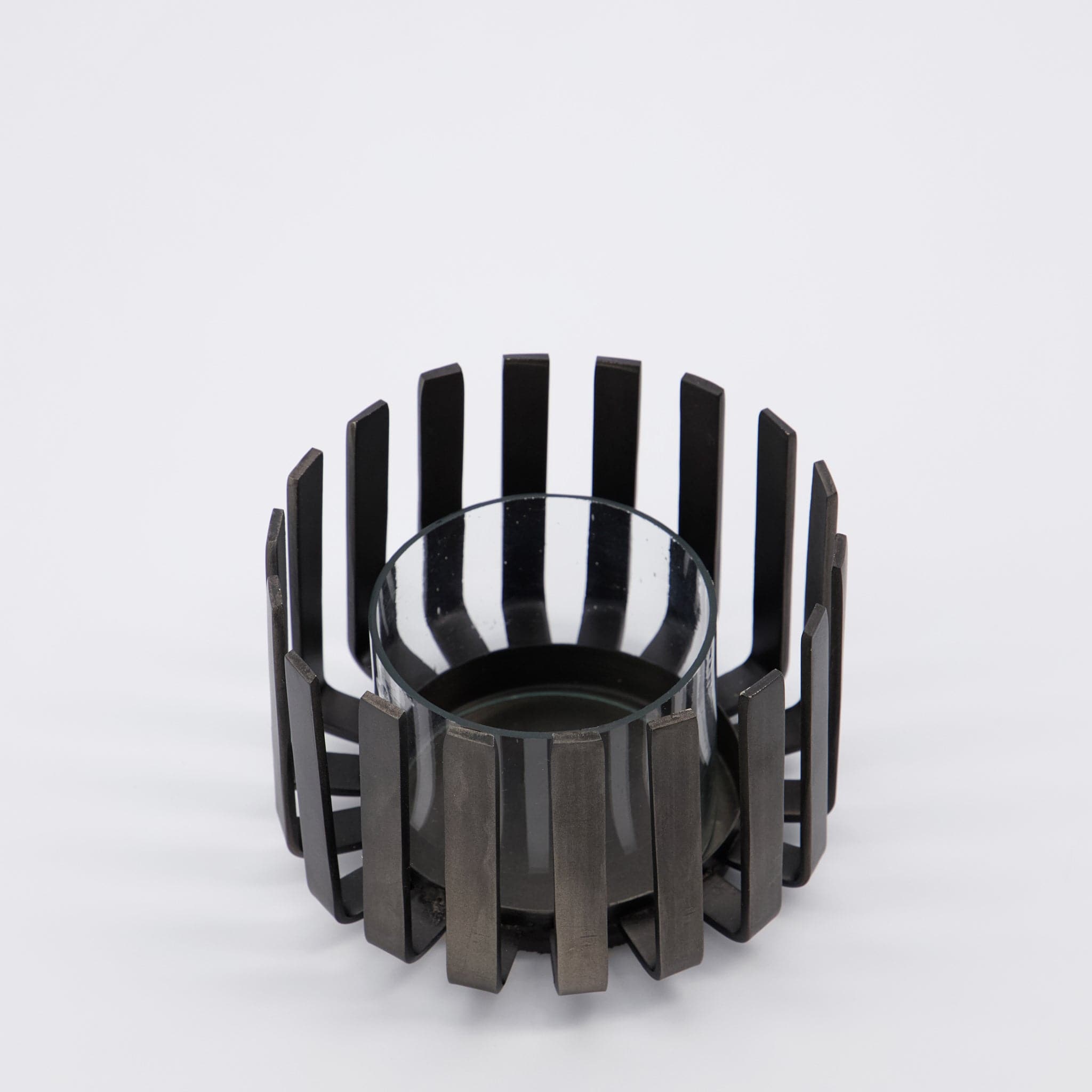 Teelichthalter Bars schwarz