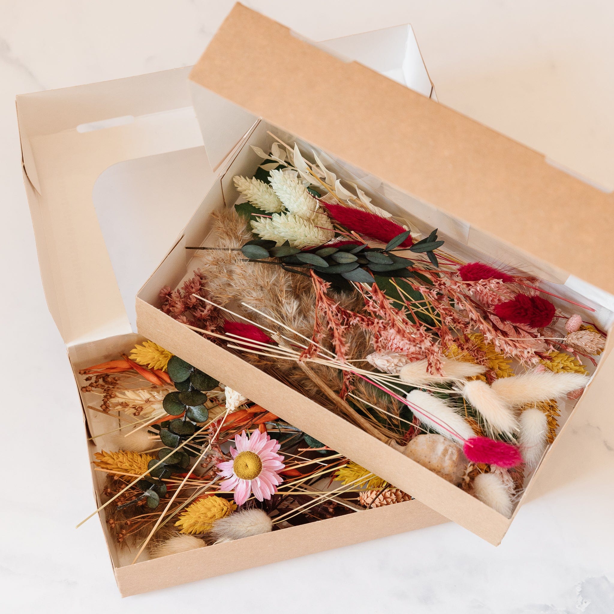 Trockenblumen Mix Box für DIY Projekte wie Karten, Sträußen und mehr