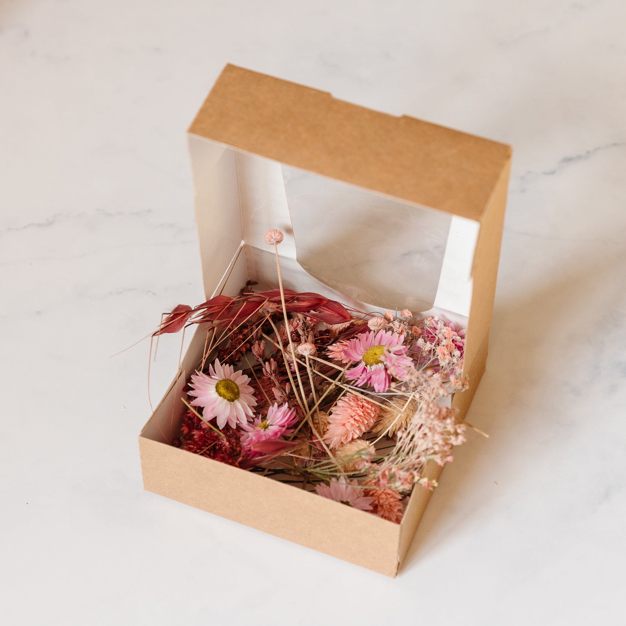 DIY Trockenblumen Mix Box - rosa