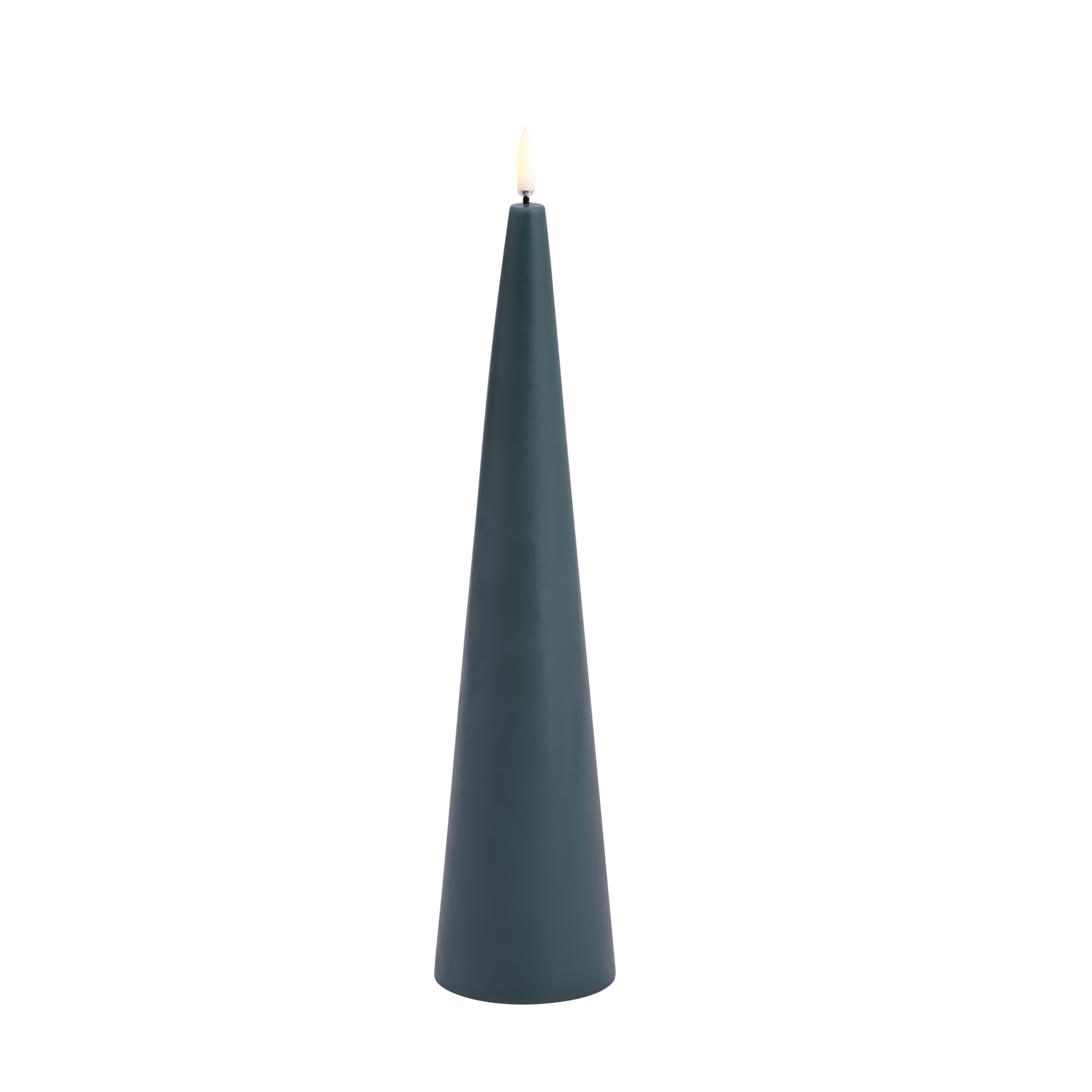 Uyuni Cone LED Kerze pine green