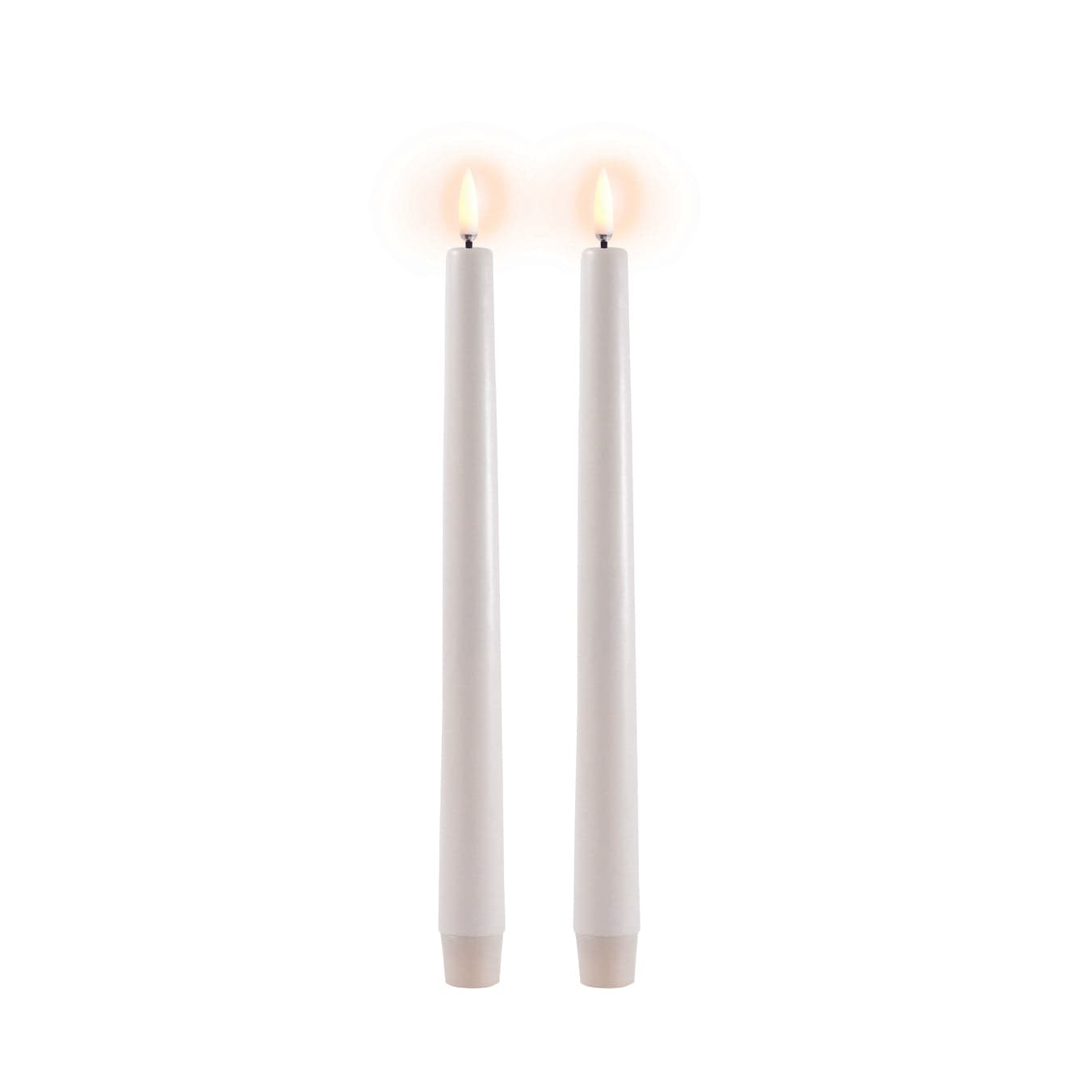Uyuni LED Stabkerze 25cm 2er Set vanilla