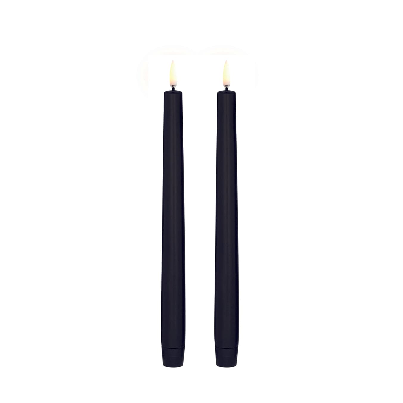 Uyuni LED Stabkerze 25cm 2er Set schwarz