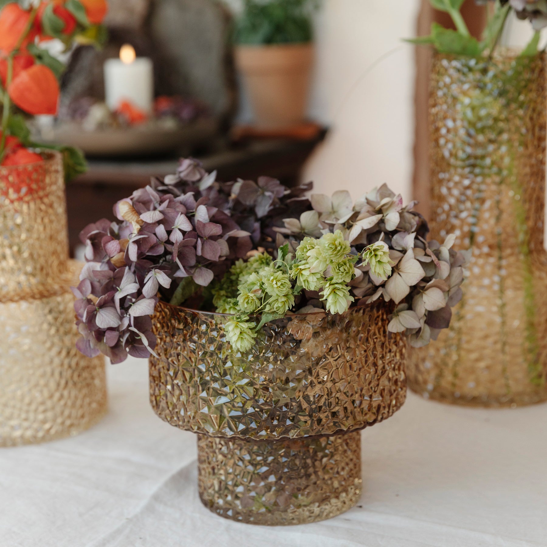 Vase /  Schale Tuva - amber