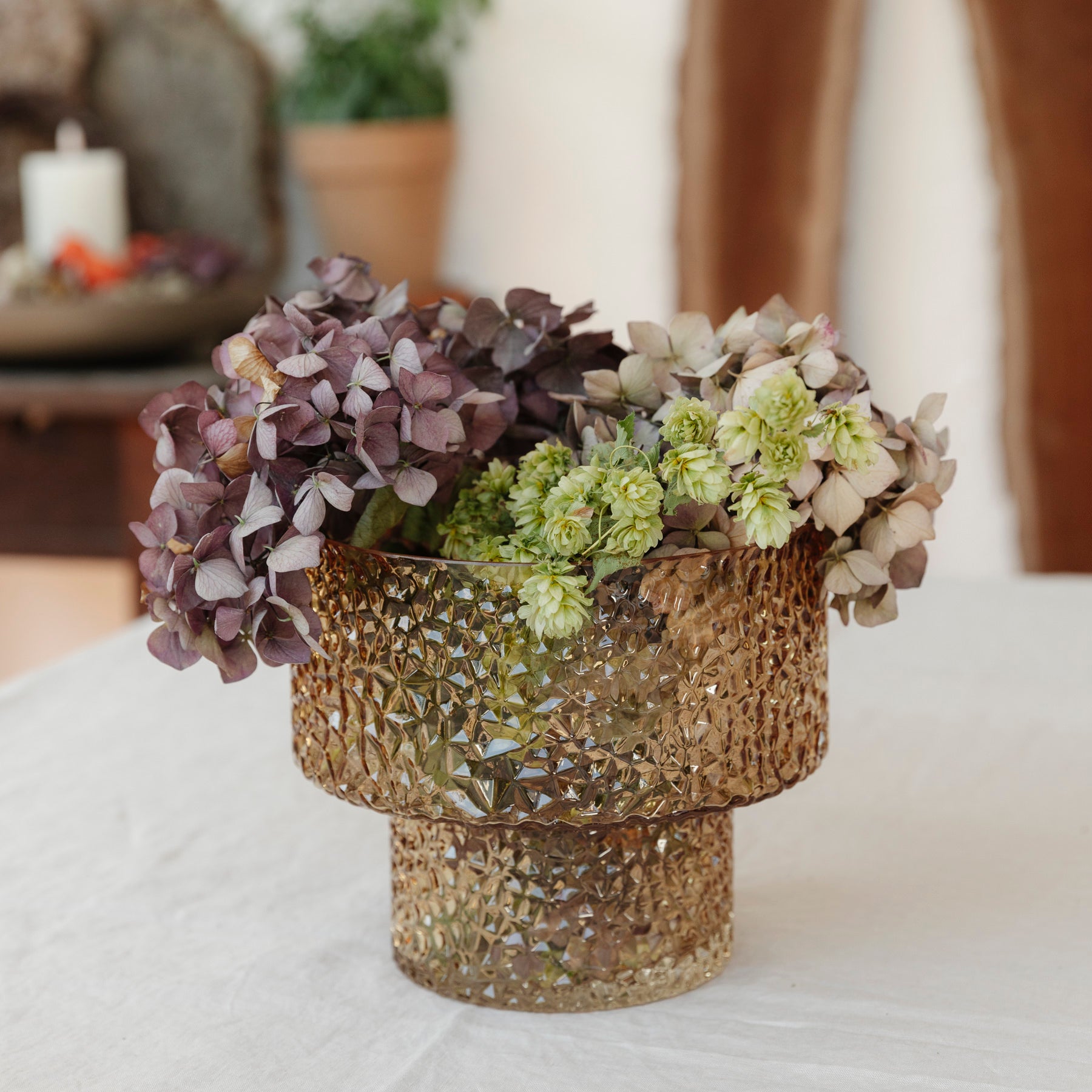 Vase /  Schale Tuva - amber