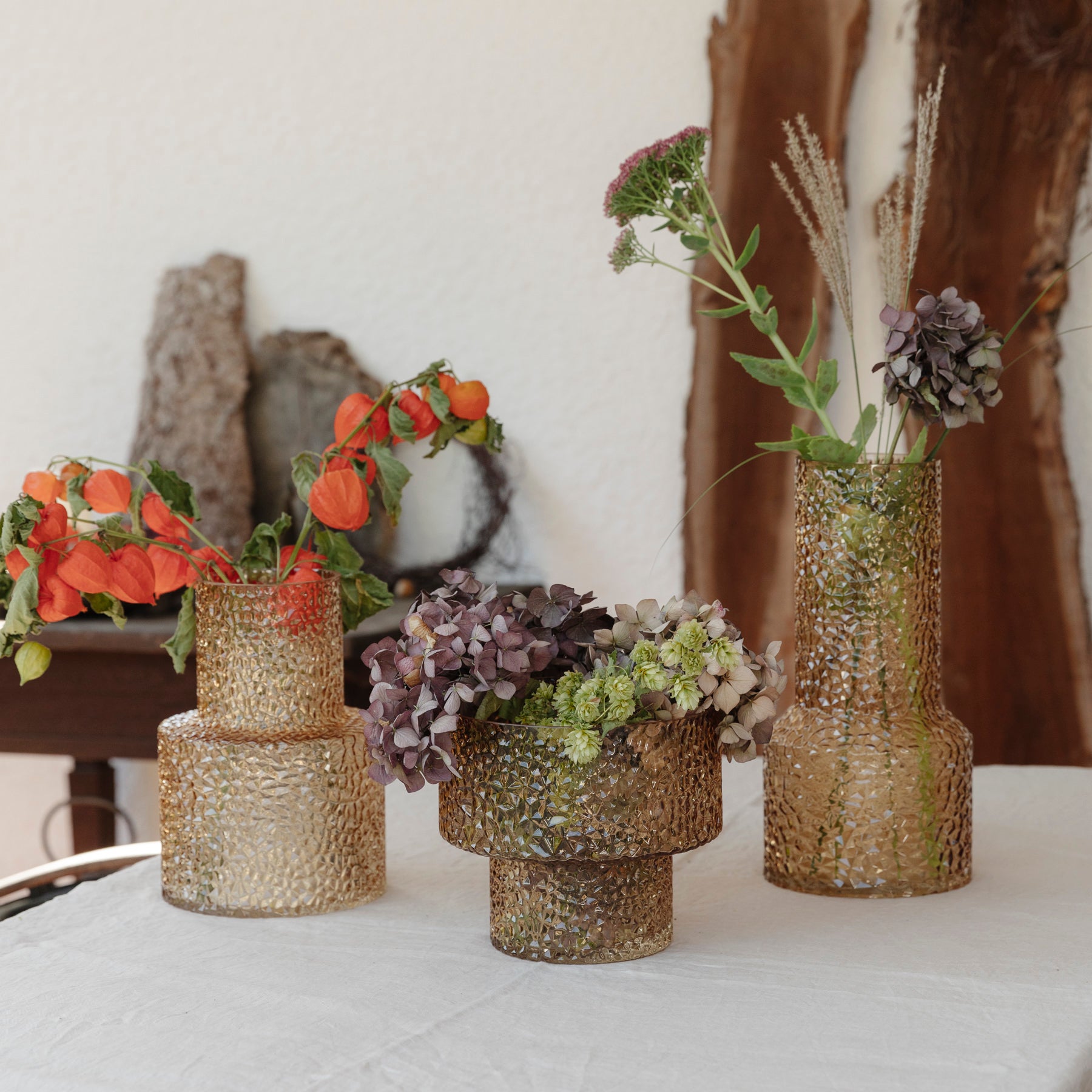 Vase / Schale Tuva - amber