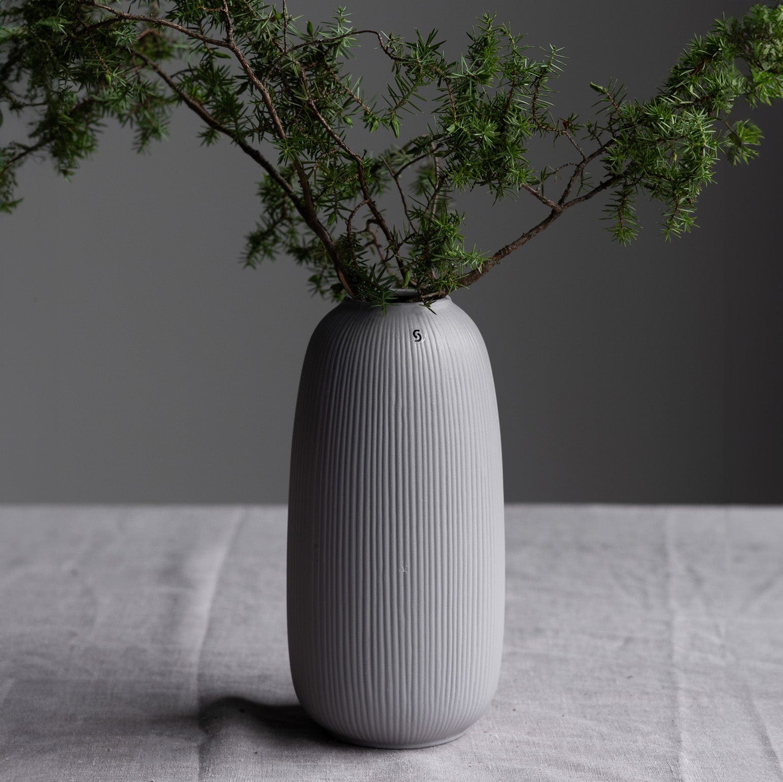 Vase Aby - hellgrau