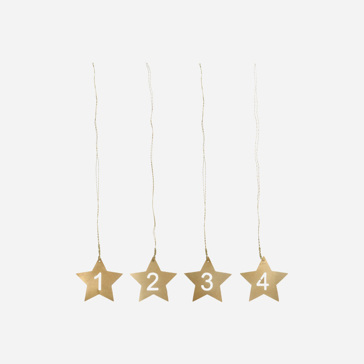 Dekoanhänger Togg 4er Set - gold