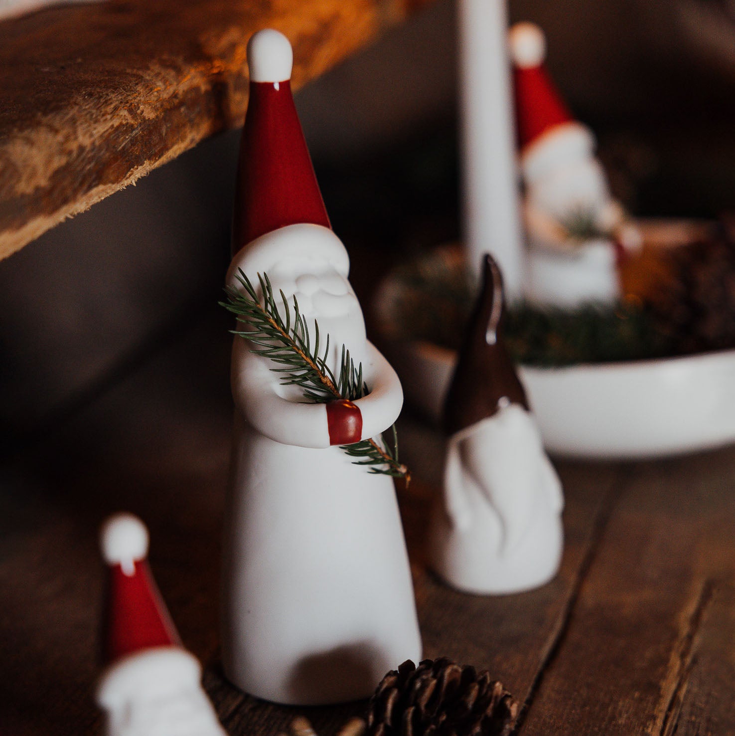 Weihnachtsfigur Loke - rot