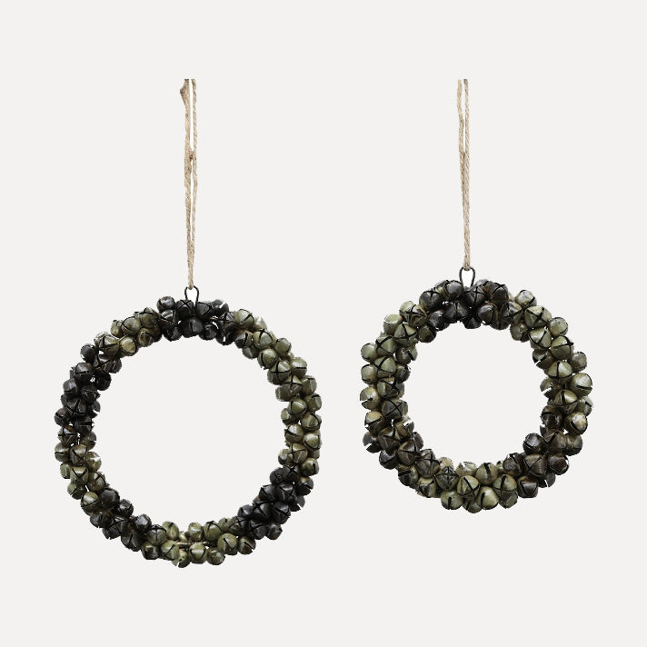 Kranz aus Glöckchen - antikgold