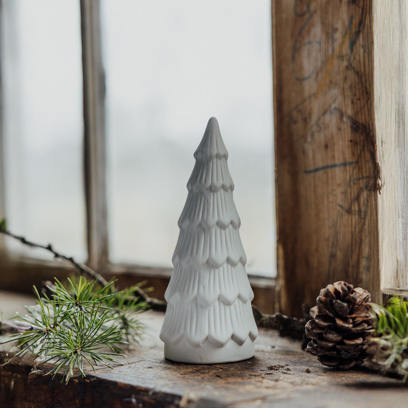 Deko Weihnachtsbaum Granbacken - weiß
