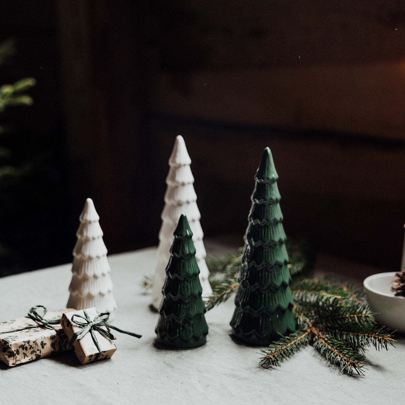 Deko Weihnachtsbaum Granbacken - weiß