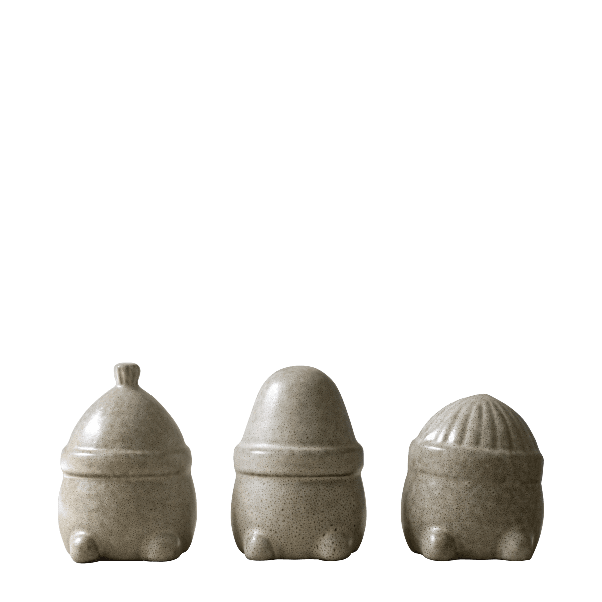 Weihnachtsdeko Hipster Triplets 3er Pack - beige