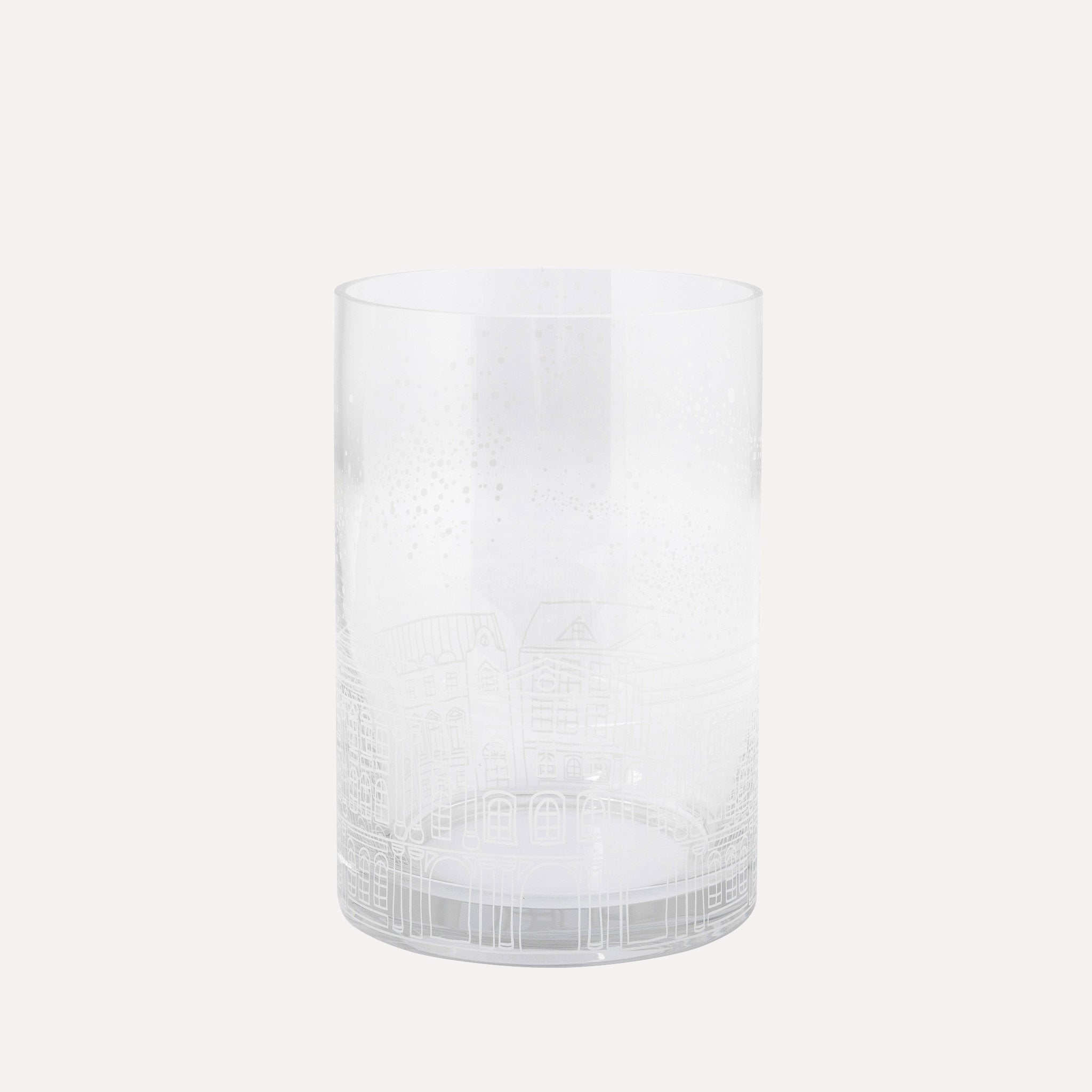 Windlicht Hus L aus Glas