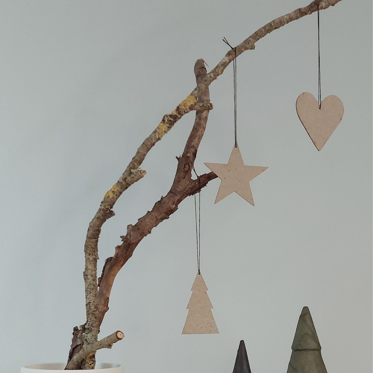 Papieranhänger pulp 12er Set - natural