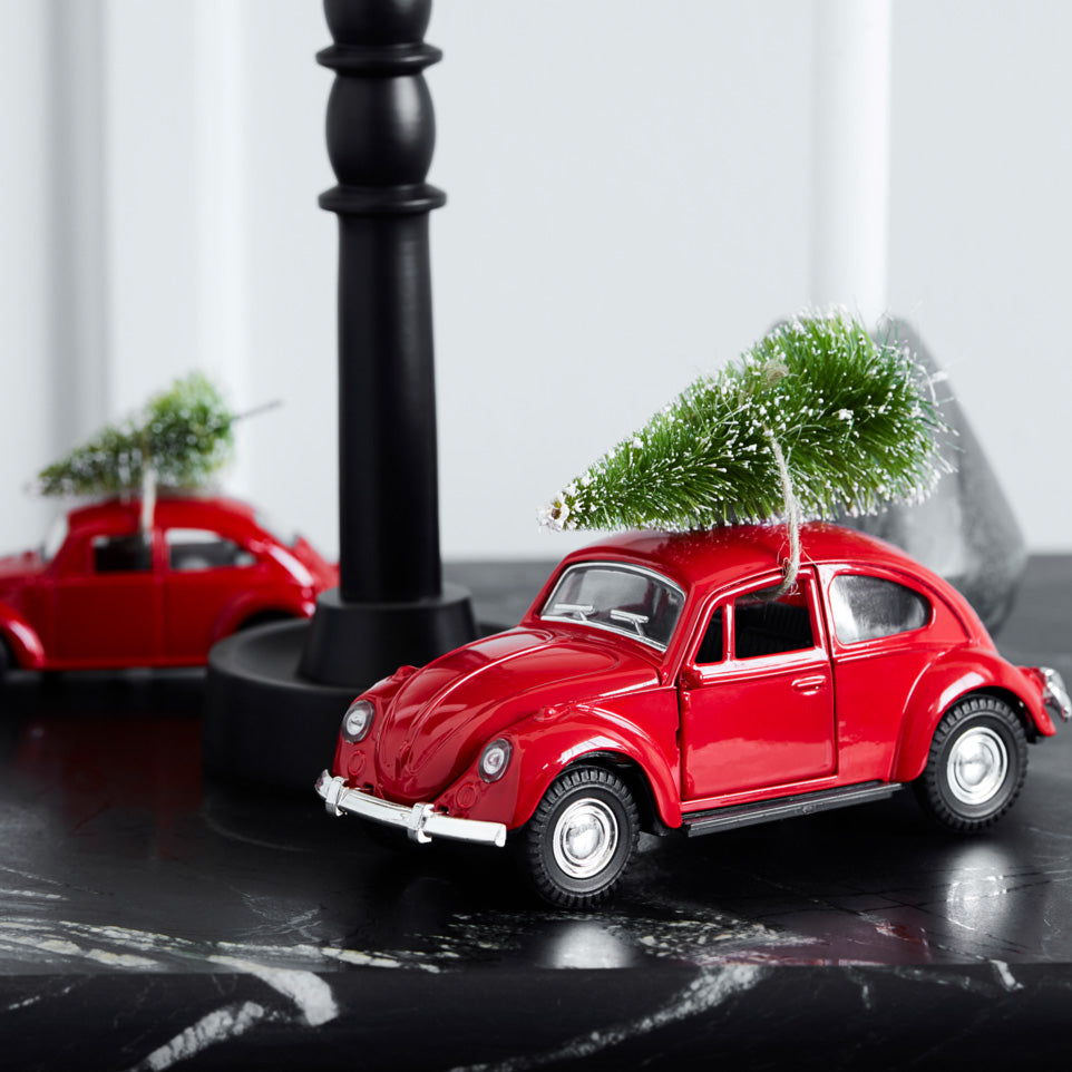Deko Auto Xmas Car - rot