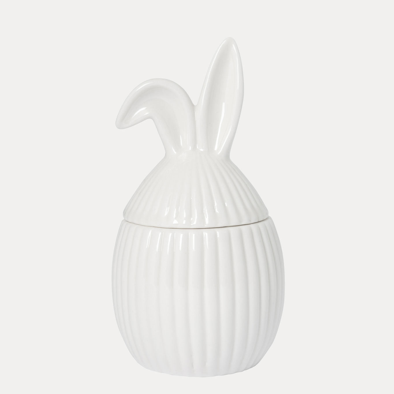 Osterdekoration Dose Alba - weiß