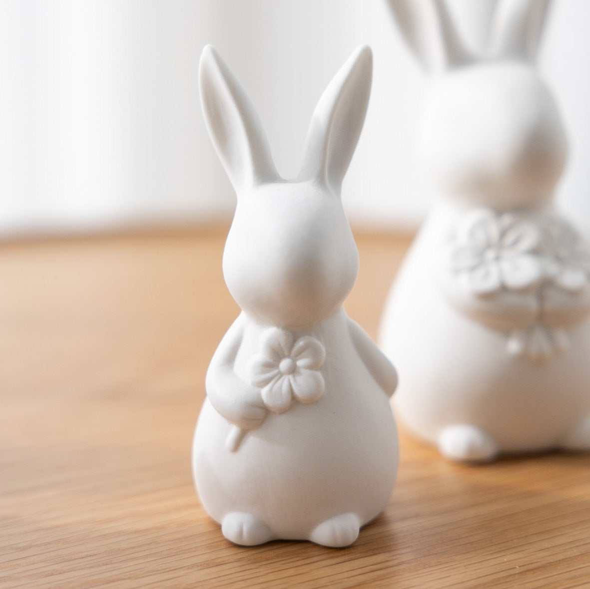 Osterdekoration Hase Alicia - weiß