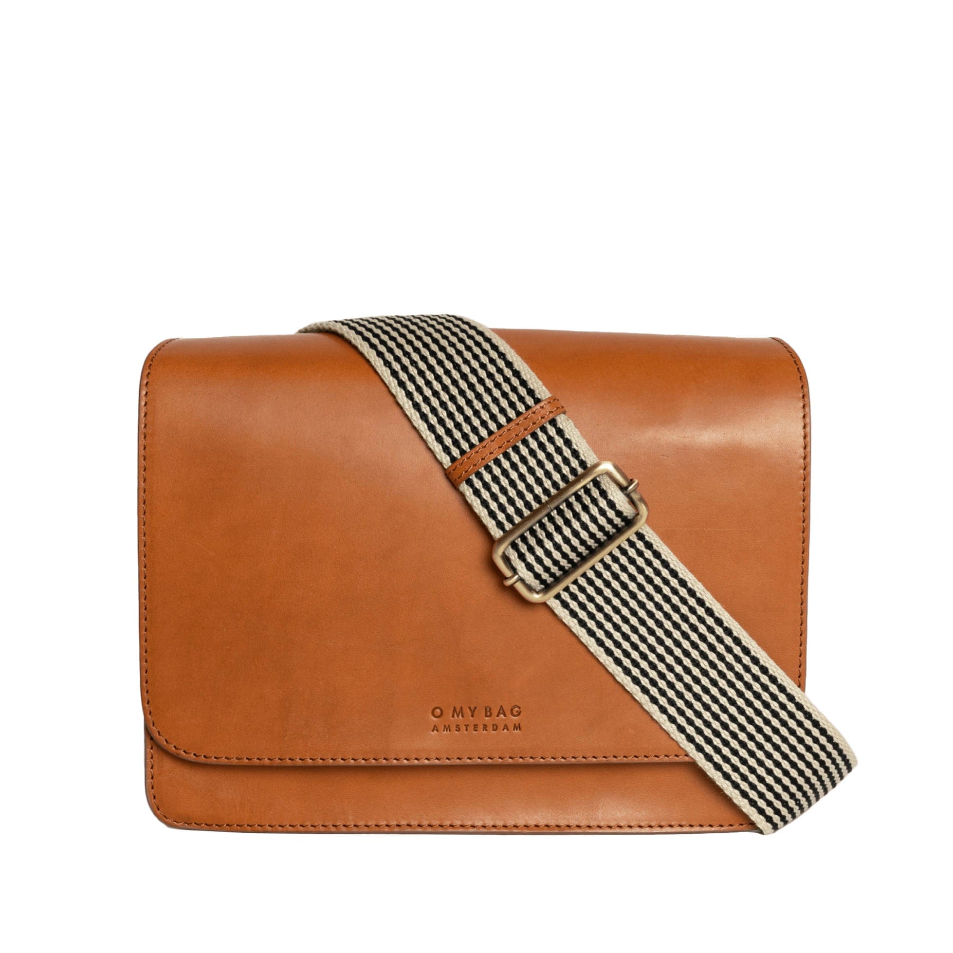Audrey Tasche - Leder Cognac mit 2 Straps