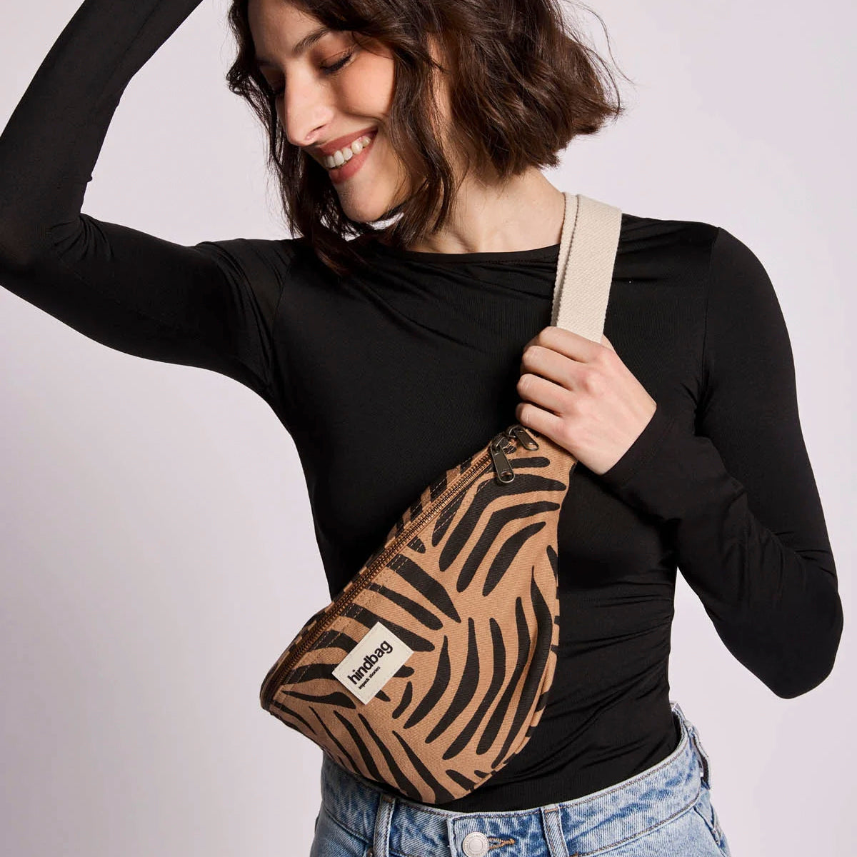 Olivia Bauchtasche - Zebra cinammon