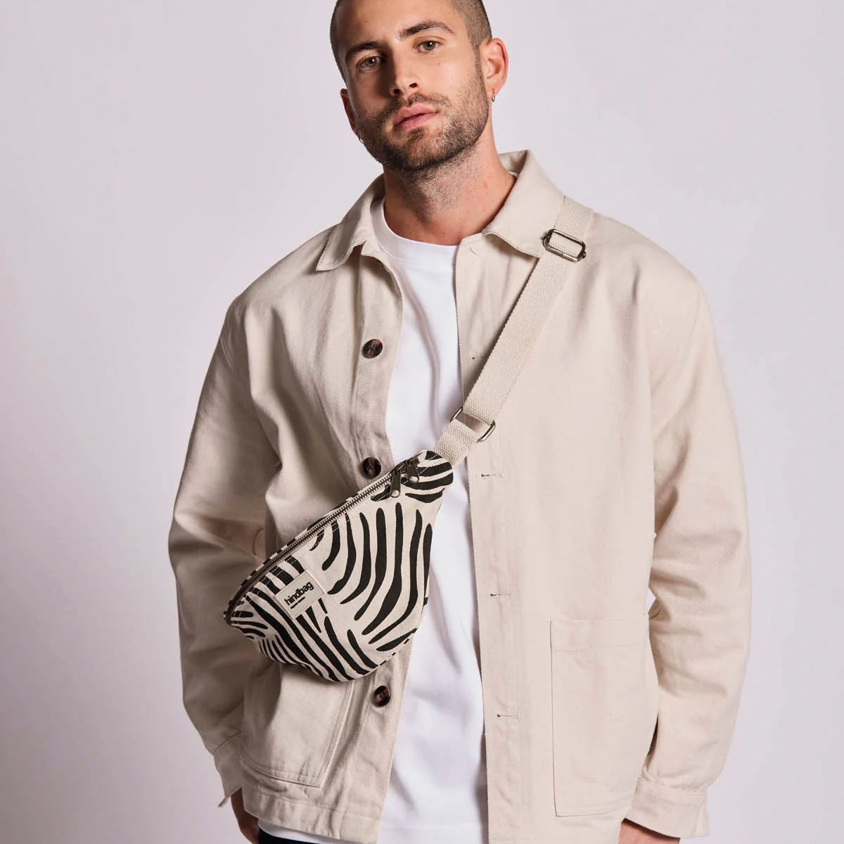 Olivia Bauchtasche - Zebra ecru