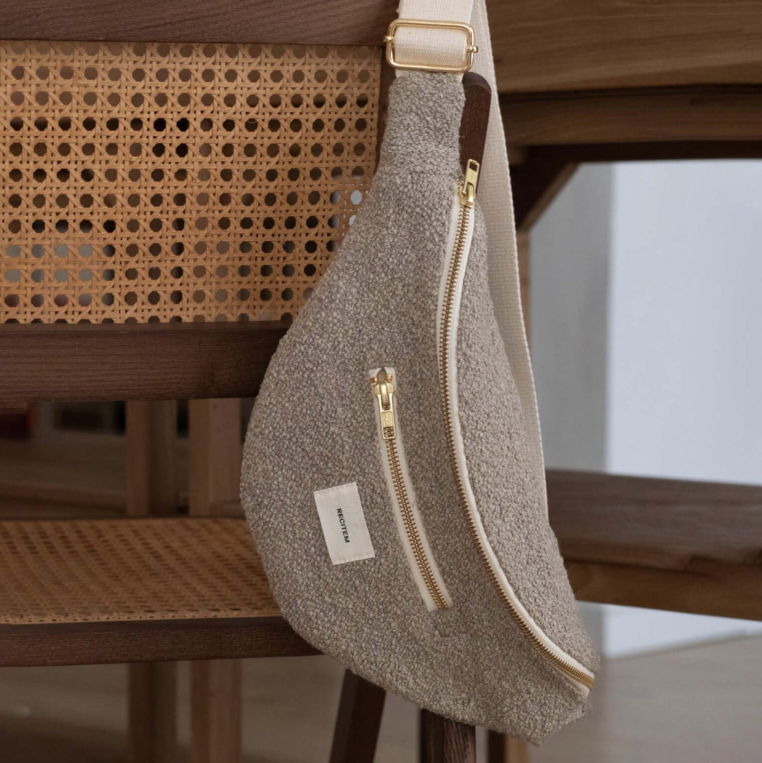 Esra Bauchtasche - teddy taupe