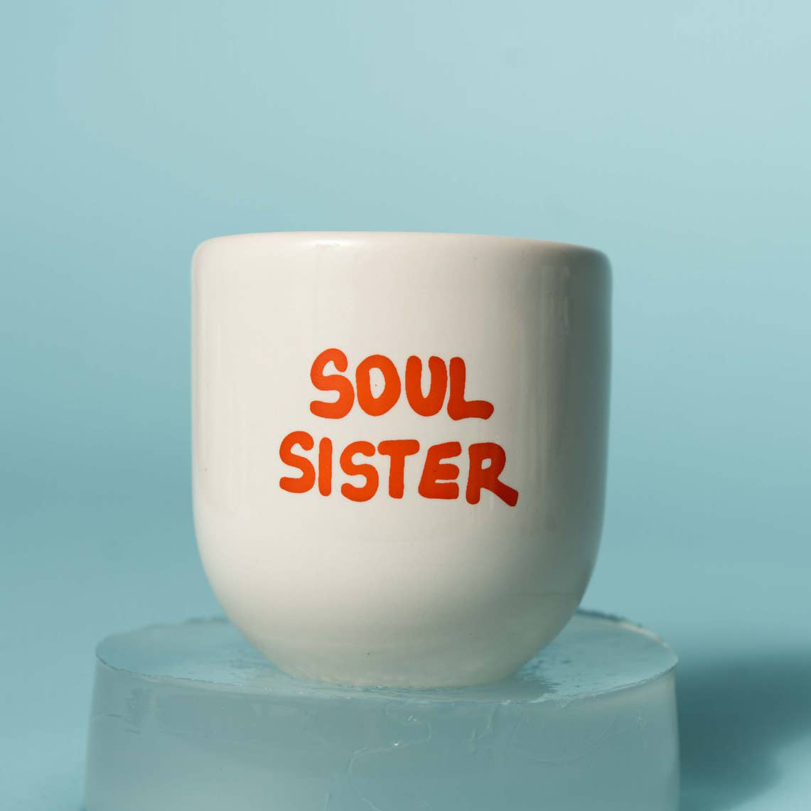 Becher Soul Sister - weiß