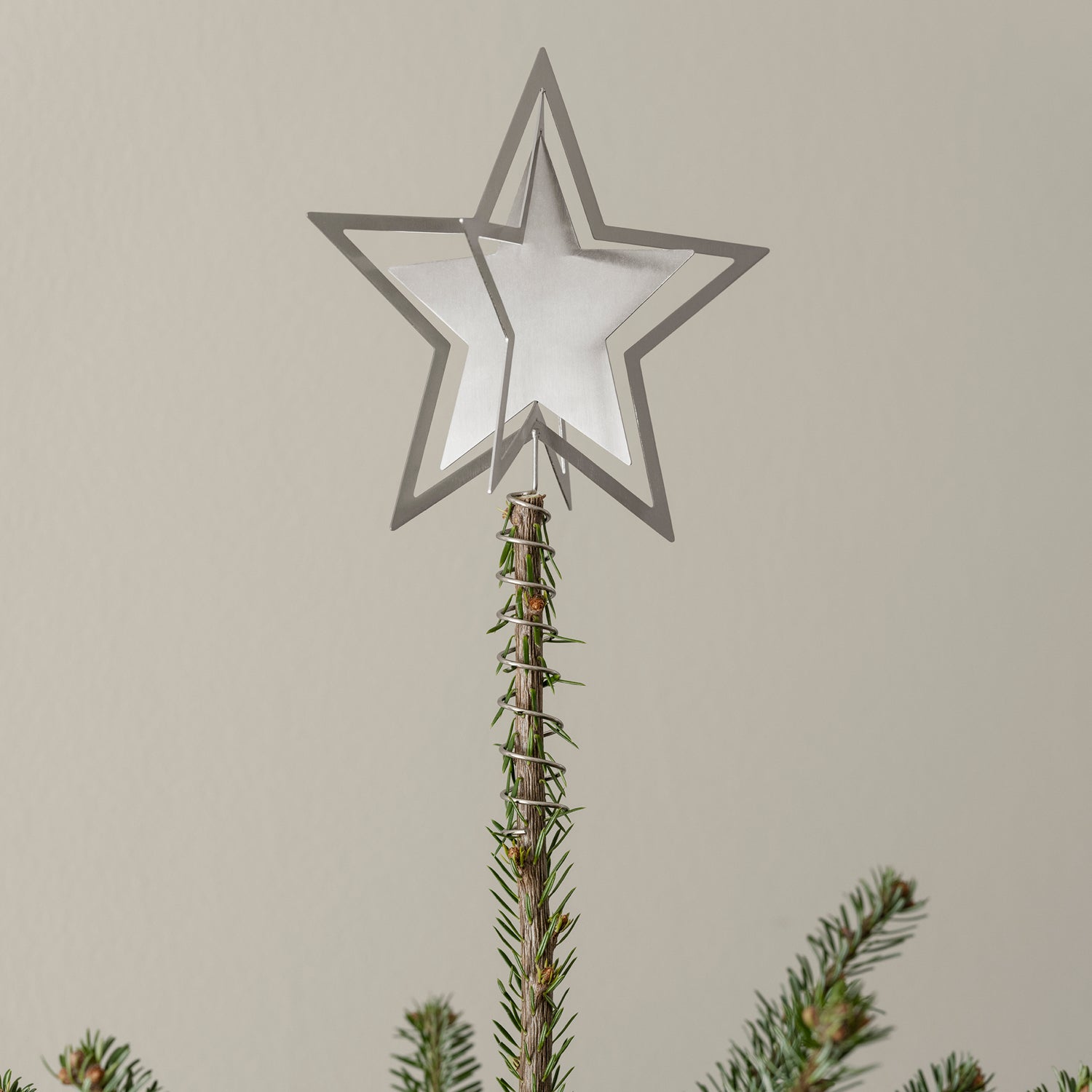 Weihnachtsbaumspitze KITAI - silber