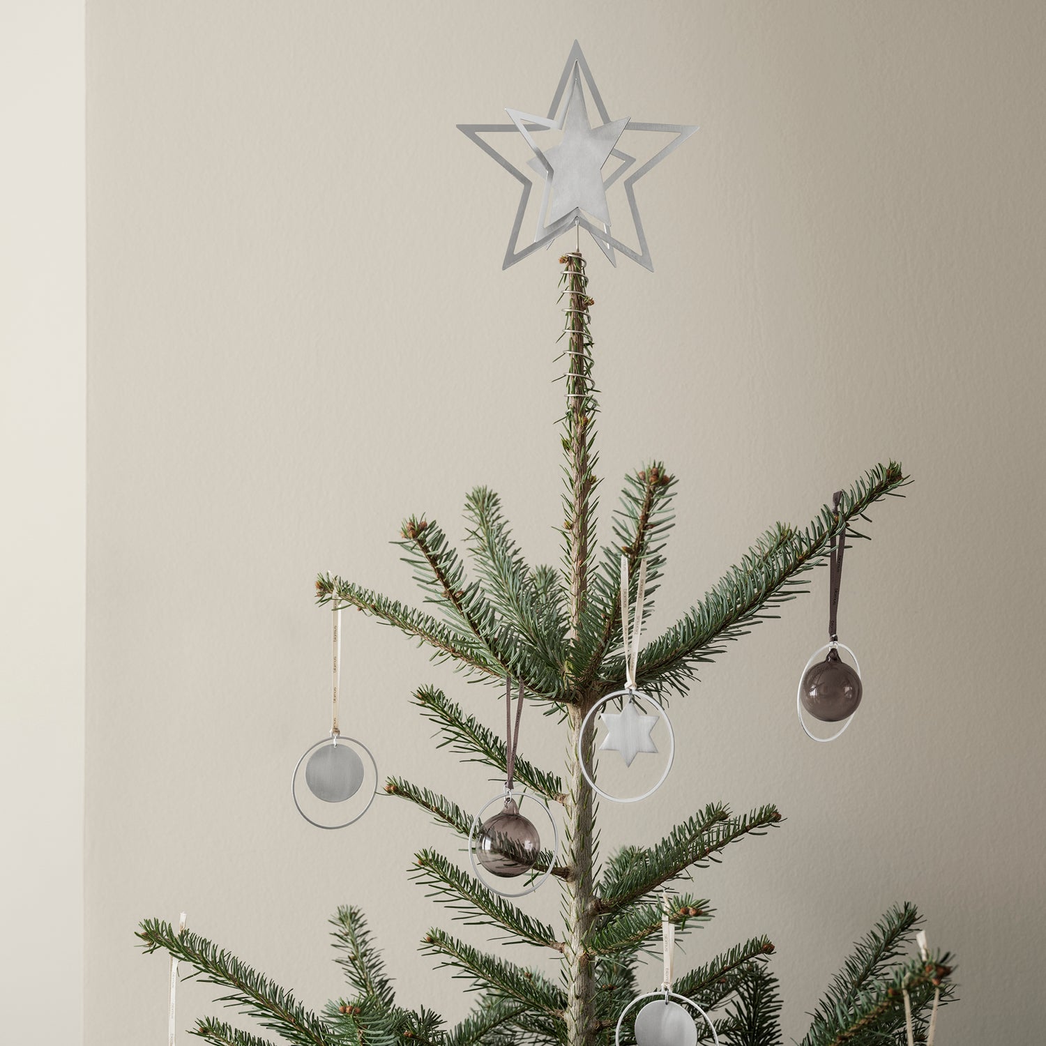 Weihnachtsbaumspitze KITAI - silber