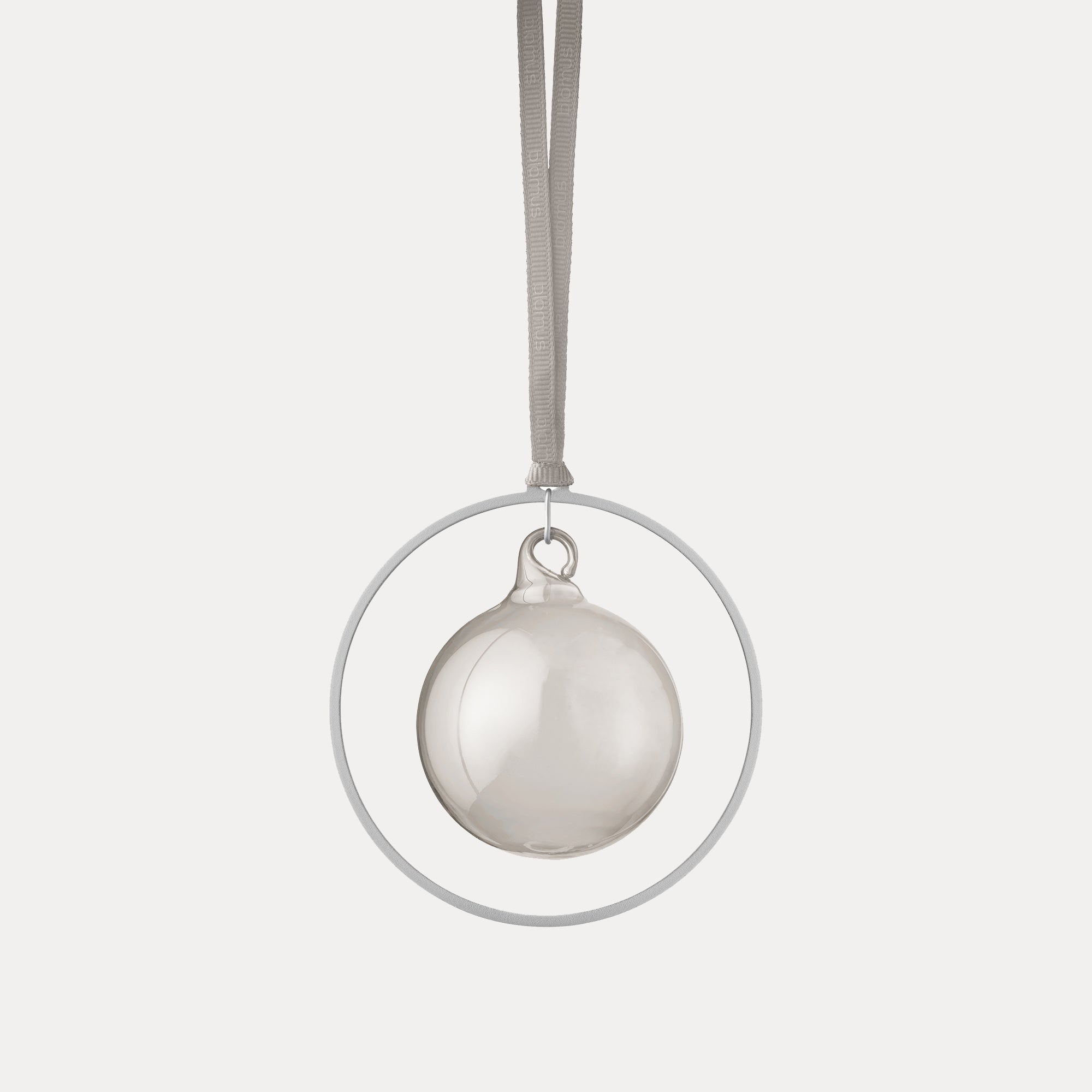 Weihnachtsschmuck KITAI Kugel smoke - silber