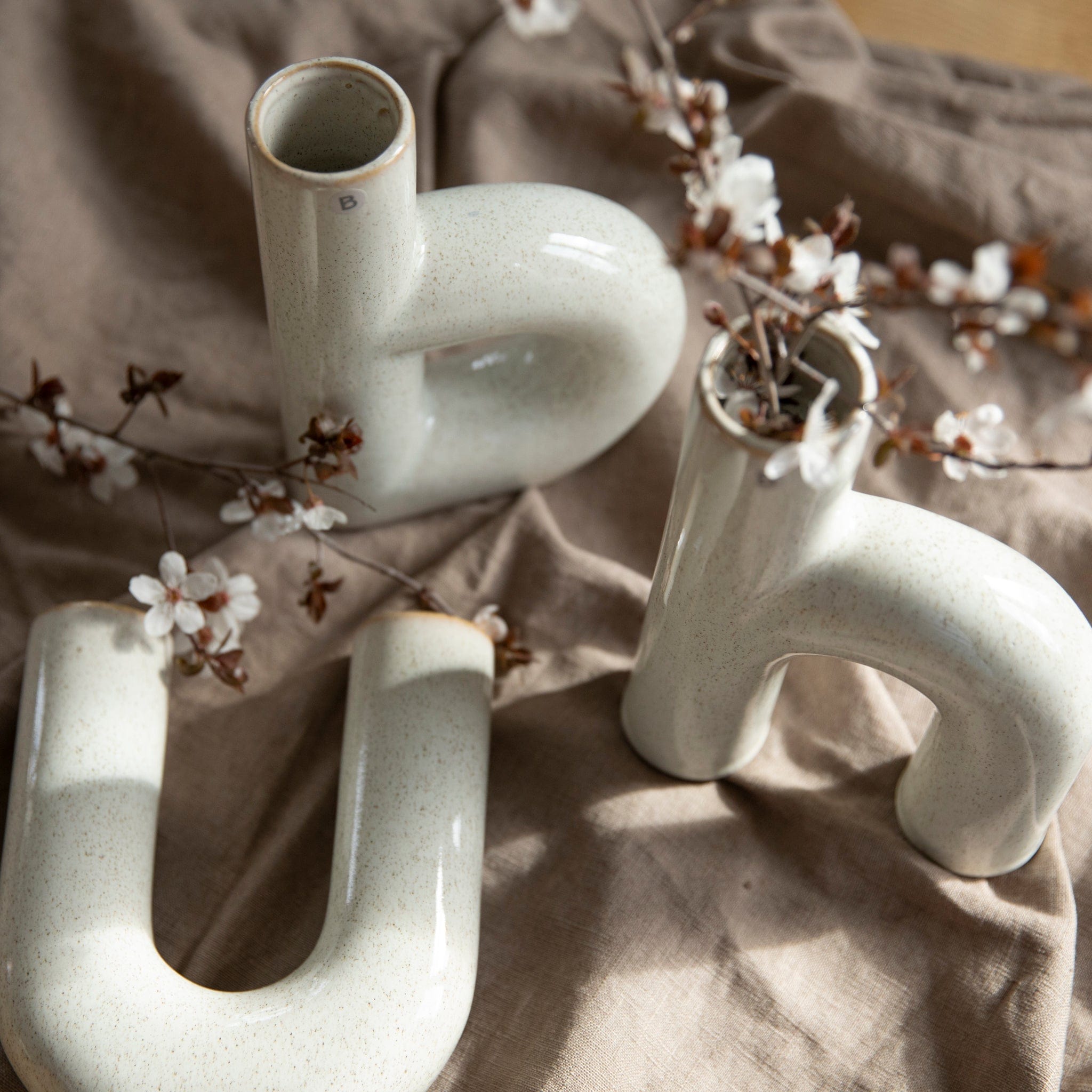 Vase Hector - rainy day grey