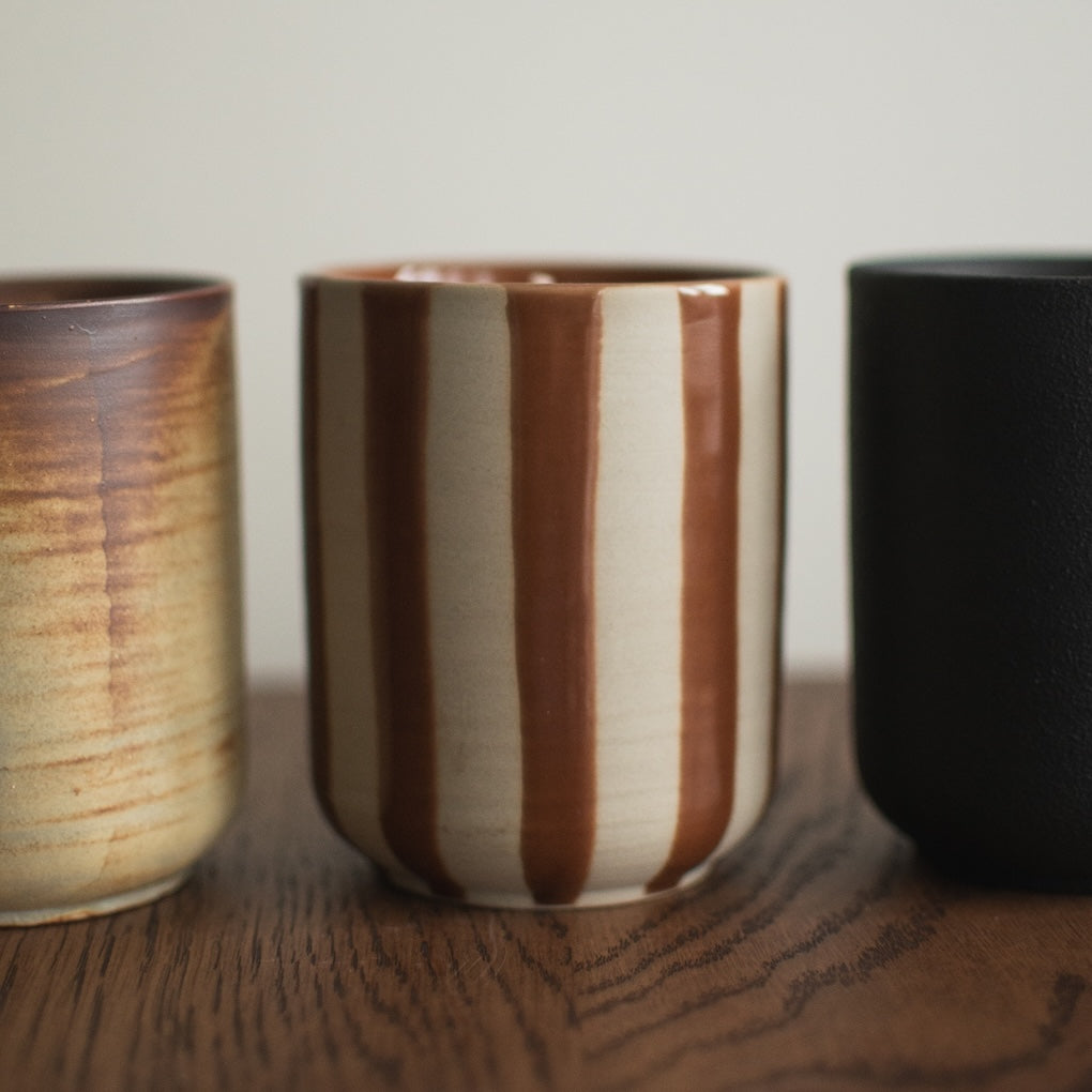 Duftkerze Burn - stripe nougat